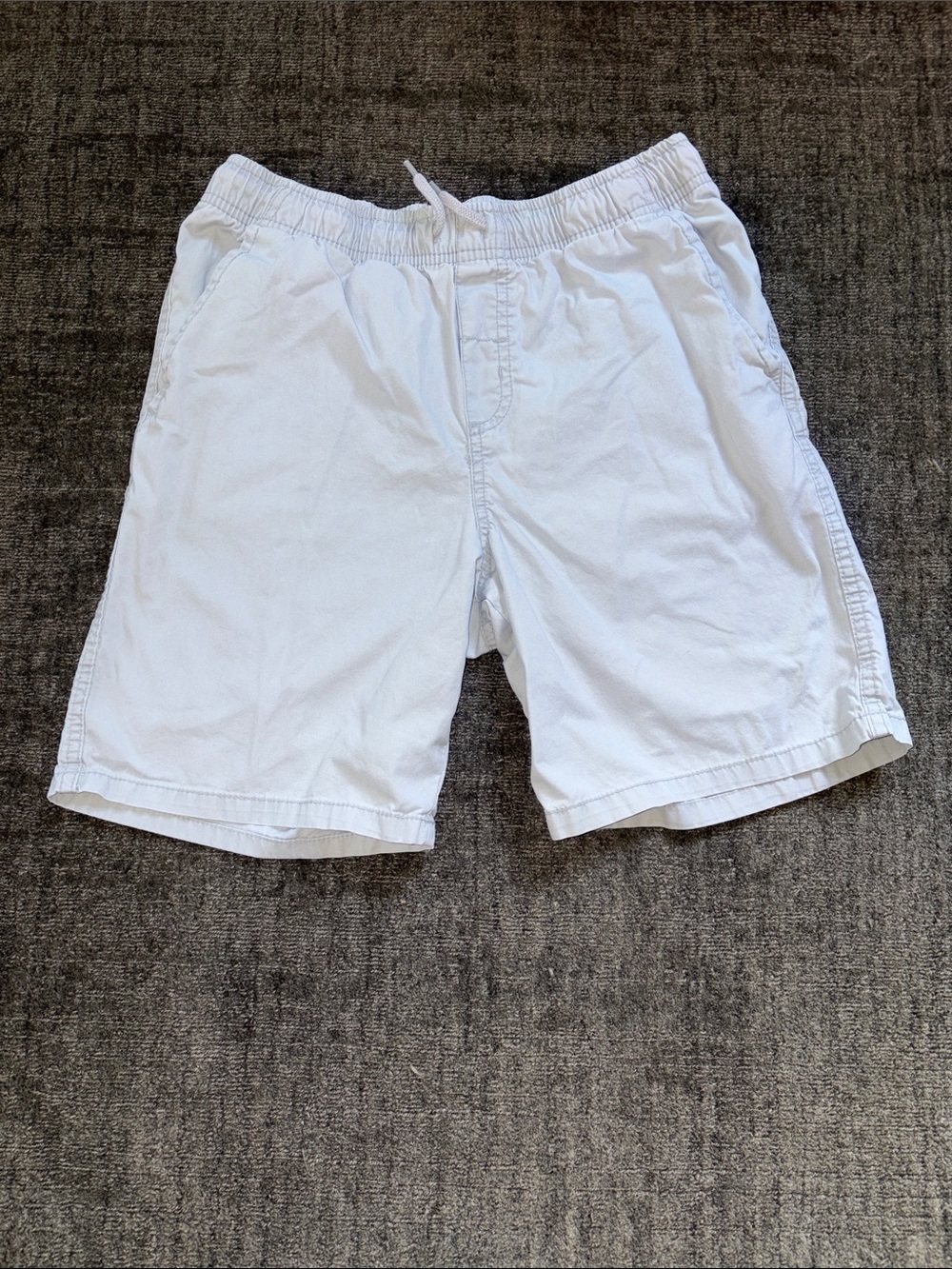Cat & Jack White Elastic Drawstring Kids Shorts